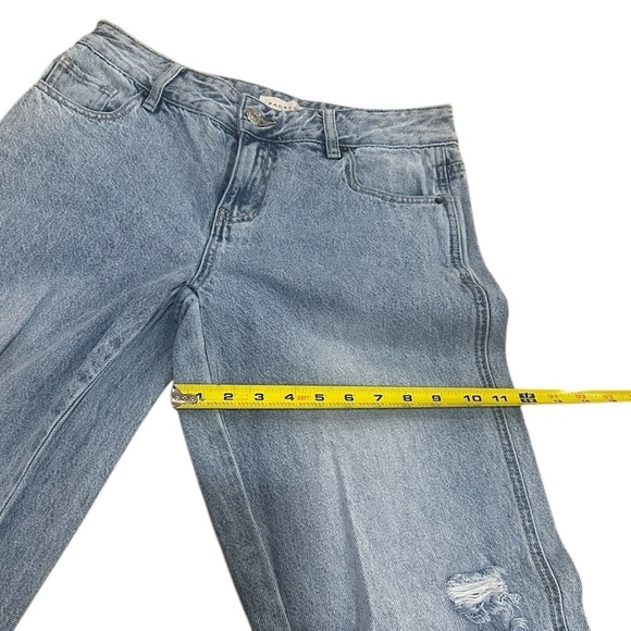 PacSun Casey Ripped Knees Low Rise Baggy Jeans Medium Indigo 27 - Picture 9 of 14